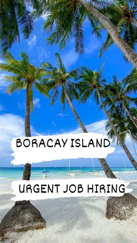 Urgent! Boracay jobs .